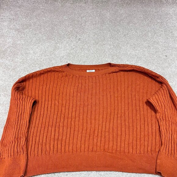 RVCA Sweater Women’s Orange Long Sleeve Pullover Size Small - Picture 10 of 10